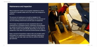 Work Equipment Safety Awareness (PUWER) Maintenance and Inspection