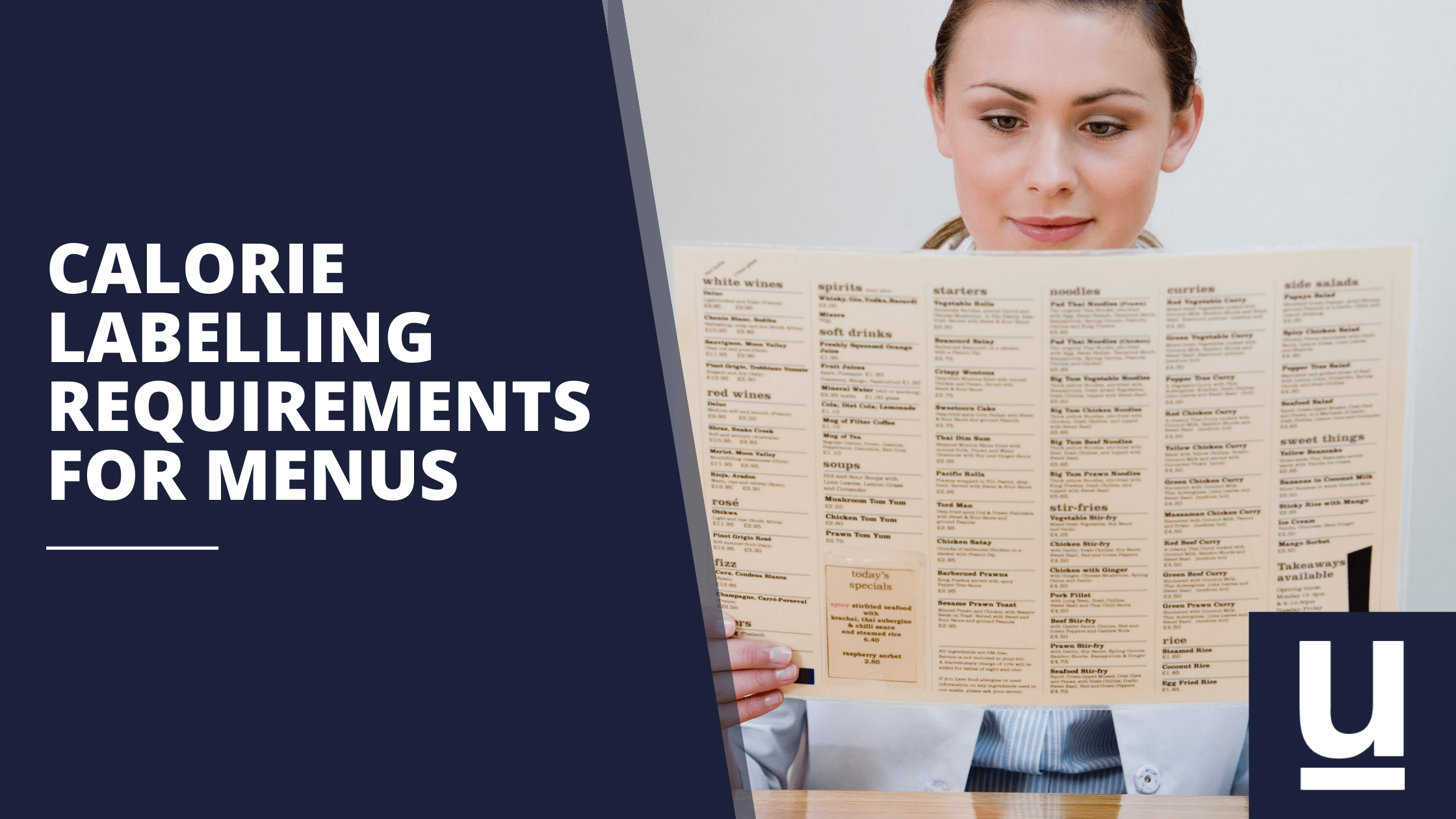 Calorie labelling requirements header